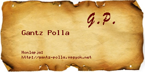 Gantz Polla névjegykártya